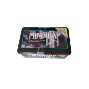 MindTrap Game Cards 10th Anniversary Tin 2000 Pressman Toys